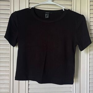XS Classic Black Crop Top